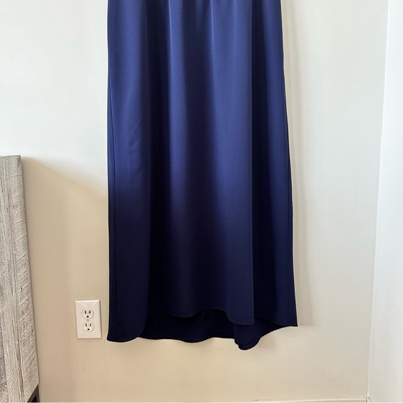 Park & Fifth- Navy Wrap Front Midi Dress (Size:14) - Picture 8 of 10